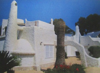  Mallorca, Fassadensanierung eines Privathauses im maurischen Baustil 