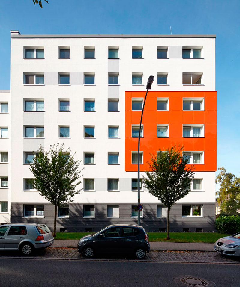  Flottmannstraße: Asbestrückbau, energetische Gebäudeertüchtigung, System Brillux | Foto: Brillux, Olaf Bergmann 