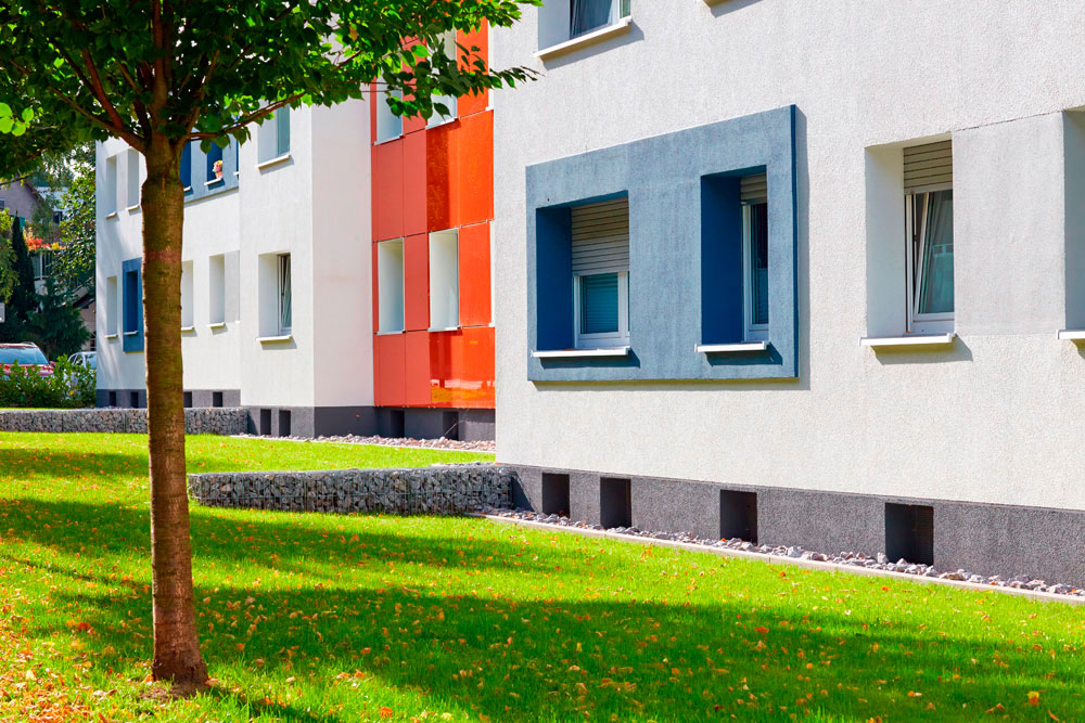  Flottmannstraße: Asbestrückbau, energetische Gebäudeertüchtigung, System Brillux | Foto: Brillux, Olaf Bergmann 