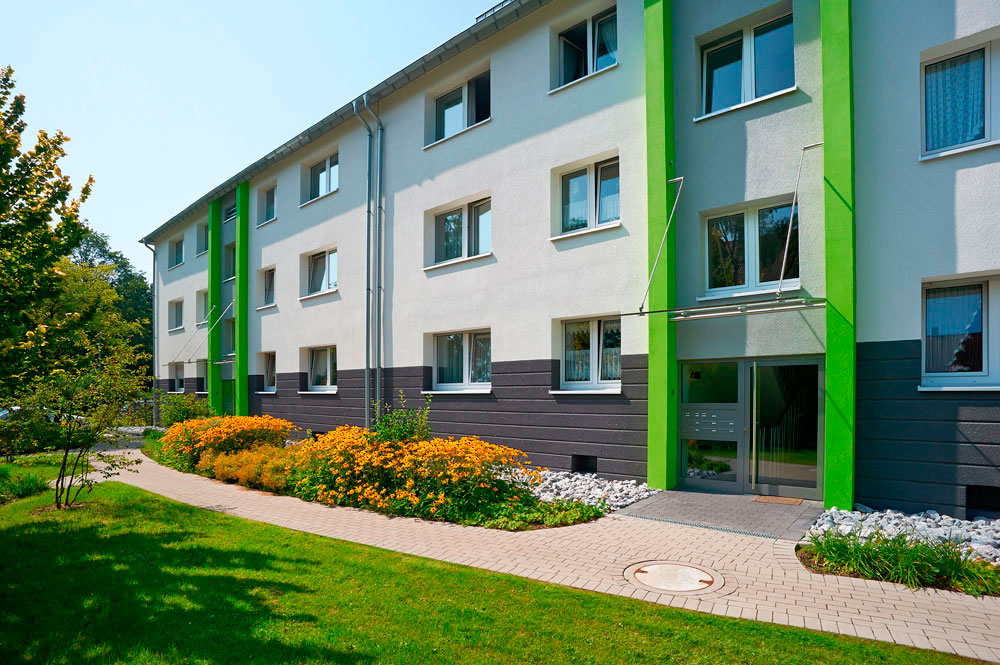  Hölkeskampring: Energetische Gebäudesanierung inkl. Kellerdecken- und Dachbodendämmung, System Brillux | Foto: Markus Nilling 