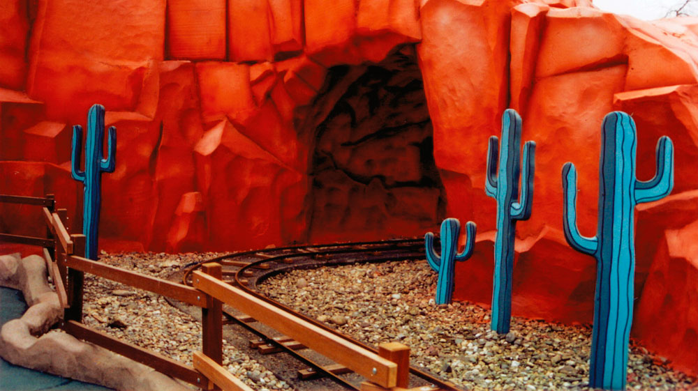  Oberflächen des Achterbahngebirges mit „Special-Effect“ 