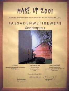  Die Arbeit hat sich gelohnt: Wir wurden ausgezeichnet mit dem Fassadenpreis „Make Up Rhein Ruhr“ 